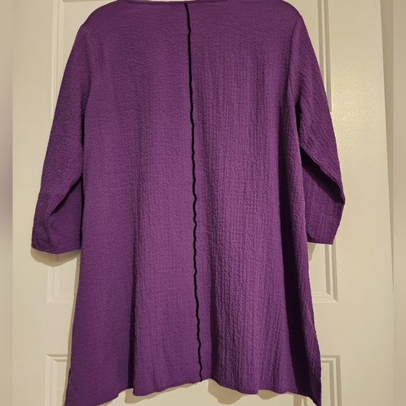 Ali Miles Purple Women's Tunic sz medium - Picture 6 of 7